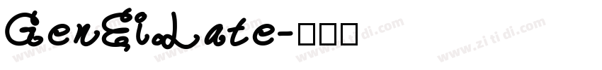 GenEi Late字体转换